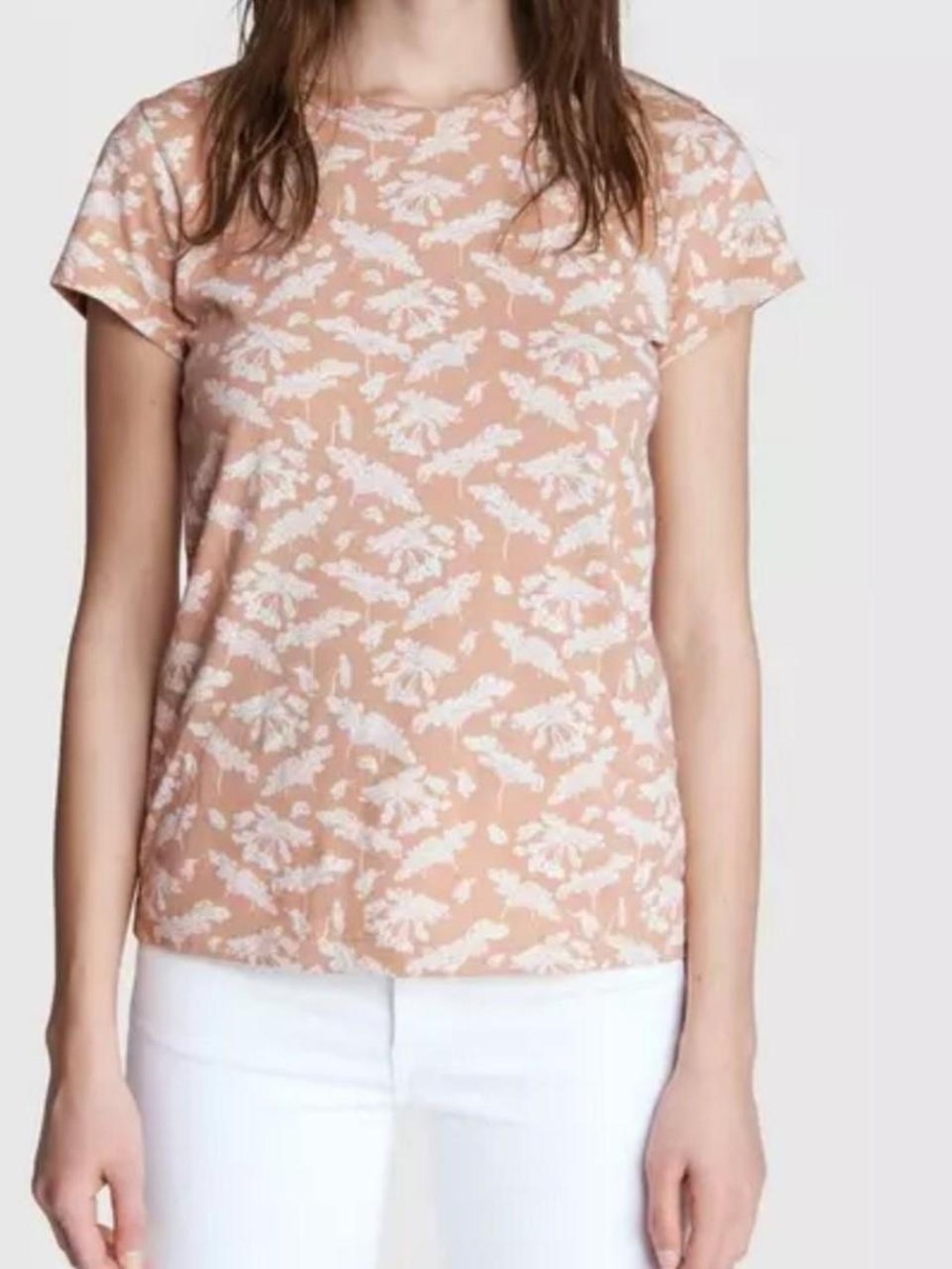rag & bone pink multi all over summer tee, size medium NWT